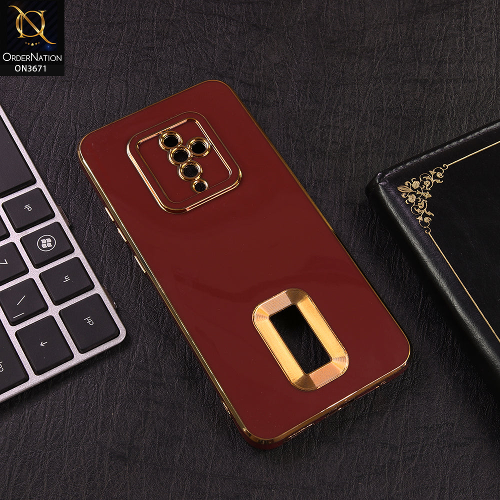 Vivo S1 Pro Cover - Red - Shockproof Clear Edge Bumper Case with Premium Glitter & 3D Ribbon Cover