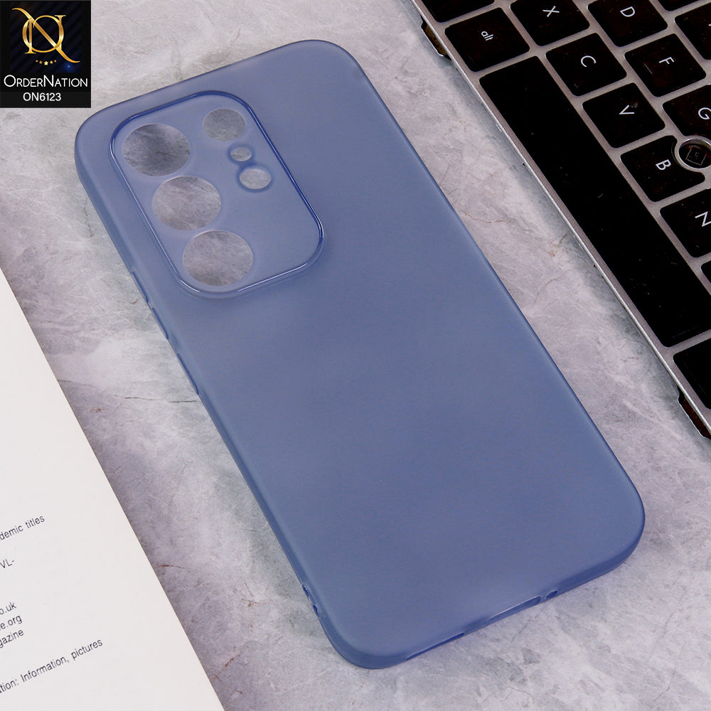 Tecno Camon 50 4G Cover - Blue - Luxury Slim Fit Frosted Smoke Matte Back Cover