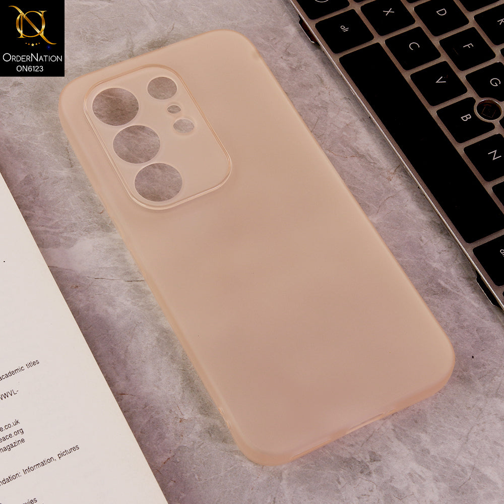 Tecno Camon 50 4G Cover - Peach - Luxury Slim Fit Frosted Smoke Matte Back Cover