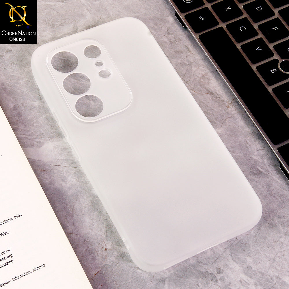 Tecno Camon 50 4G Cover - White - Luxury Slim Fit Frosted Smoke Matte Back Cover