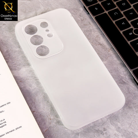 Tecno Camon 50 4G Cover - White - Luxury Slim Fit Frosted Smoke Matte Back Cover