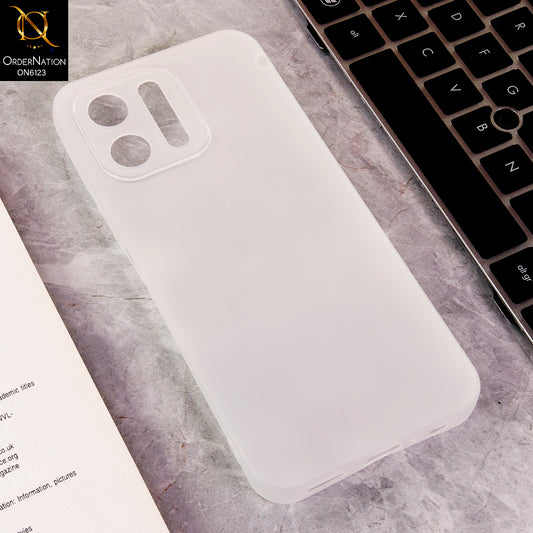 Oppo A6x 4G Cover - White - Luxury Slim Fit Frosted Smoke Matte Back Cover