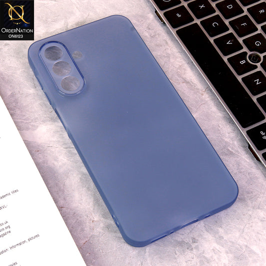 Samsung Galaxy A17 Cover - Blue - Luxury Slim Fit Frosted Smoke Matte Back Cover