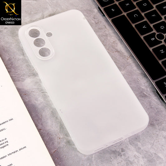 Samsung Galaxy A17 Cover - White - Luxury Slim Fit Frosted Smoke Matte Back Cover