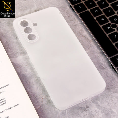 Samsung Galaxy A17 Cover - White - Luxury Slim Fit Frosted Smoke Matte Back Cover