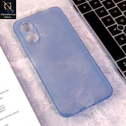 Tecno Spark Go 3 Cover - Blue - Luxury Slim Fit Frosted Smoke Matte Back Cover