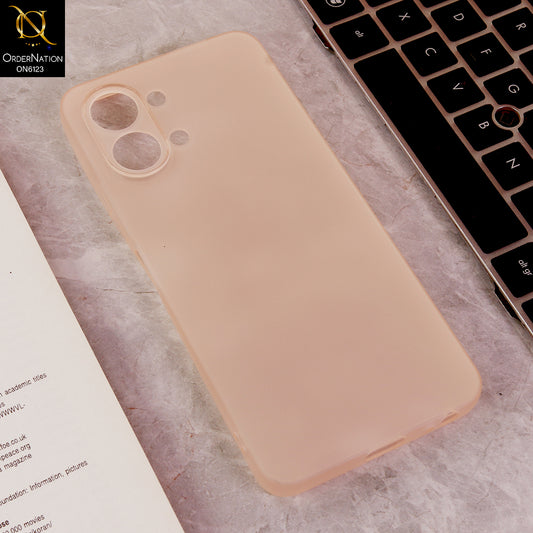 Tecno Spark Go 3 Cover - Peach - Luxury Slim Fit Frosted Smoke Matte Back Cover