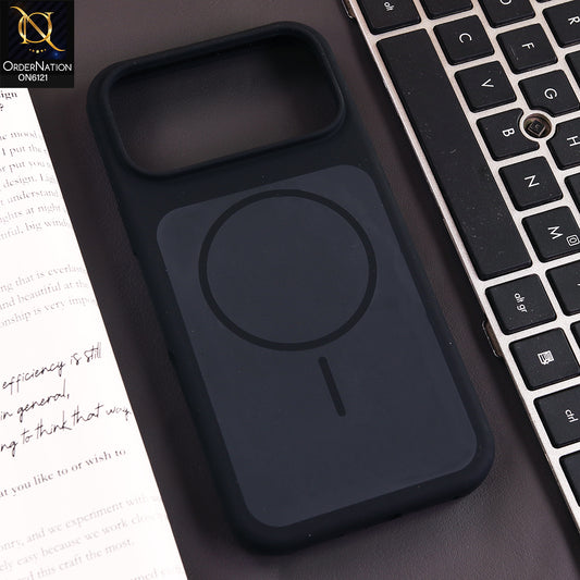 iPhone 17 Pro Max Cover - Black - Premium Magnetic Frosted Matte Phone Case with Shockproof Protection & Wireless Charging Compatible