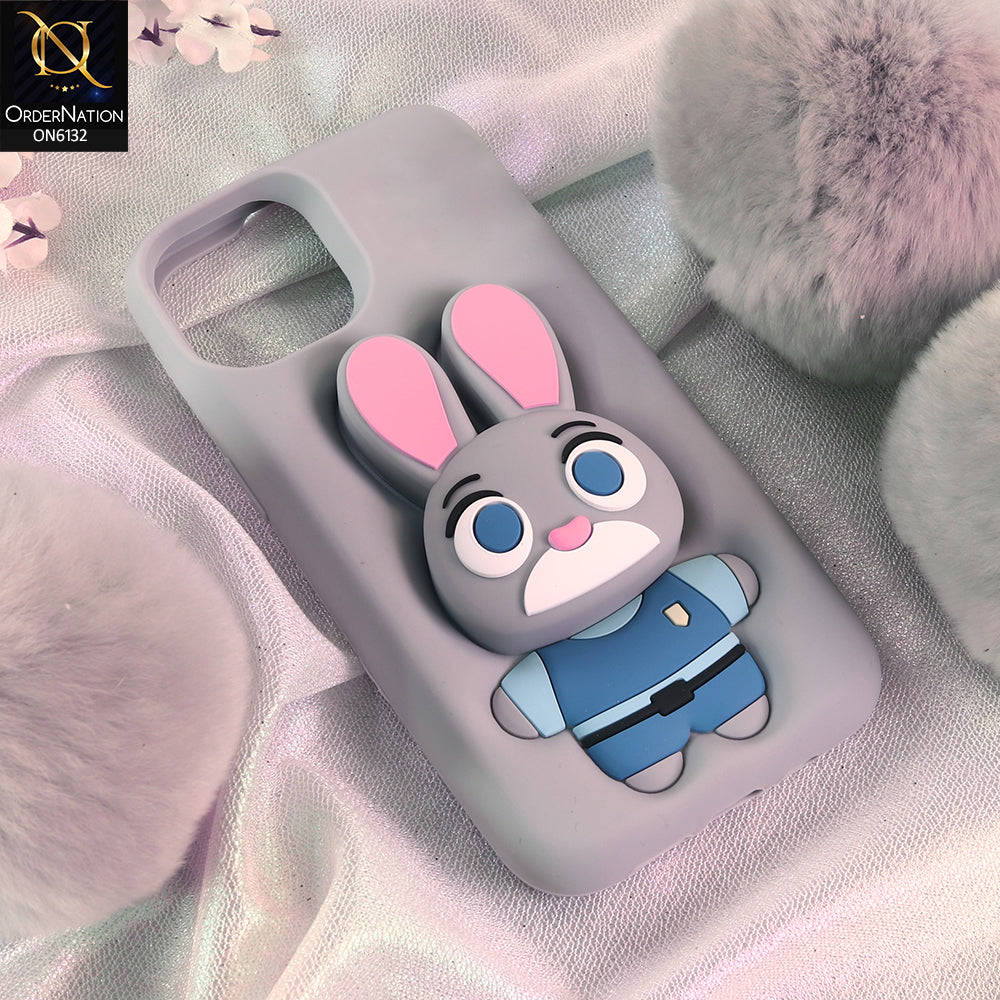 iPhone 11 Cover - Gray - Premium 3D Soft Silicone Protective Phone Case