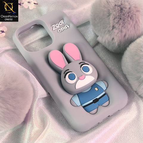 iPhone 12 Pro Max Cover - Gray - Premium 3D Soft Silicone Protective Phone Case