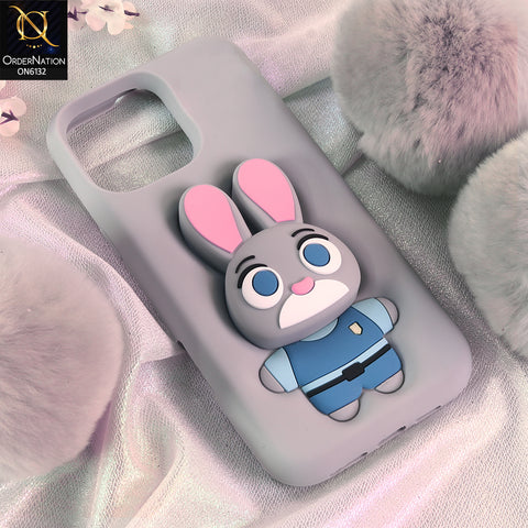 iPhone 14 Pro Max Cover - Gray - Premium 3D Soft Silicone Protective Phone Case