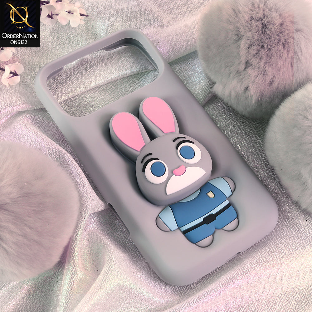 iPhone 17 Pro Max Cover - Gray - Premium 3D Soft Silicone Protective Phone Case