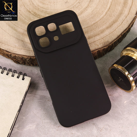 Infinix Note 60 Pro Cover - Black - Premium Liquid Silicone Phone Case with Camera Protection