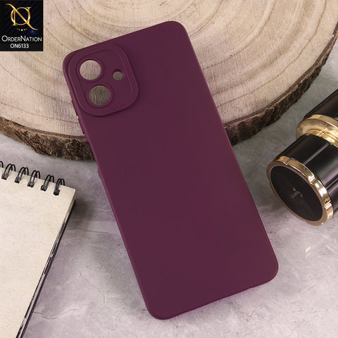 Samsung Galaxy M07 Cover - Maroon - Premium Liquid Silicone Phone Case with Camera Protection