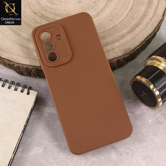 Samsung Galaxy A26 Cover - Brown - Premium Liquid Silicone Phone Case with Camera Protection