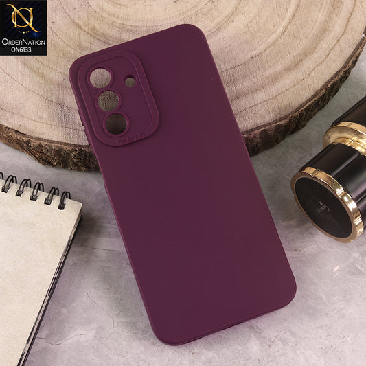 Samsung Galaxy F17 Cover - Maroon - Premium Liquid Silicone Phone Case with Camera Protection