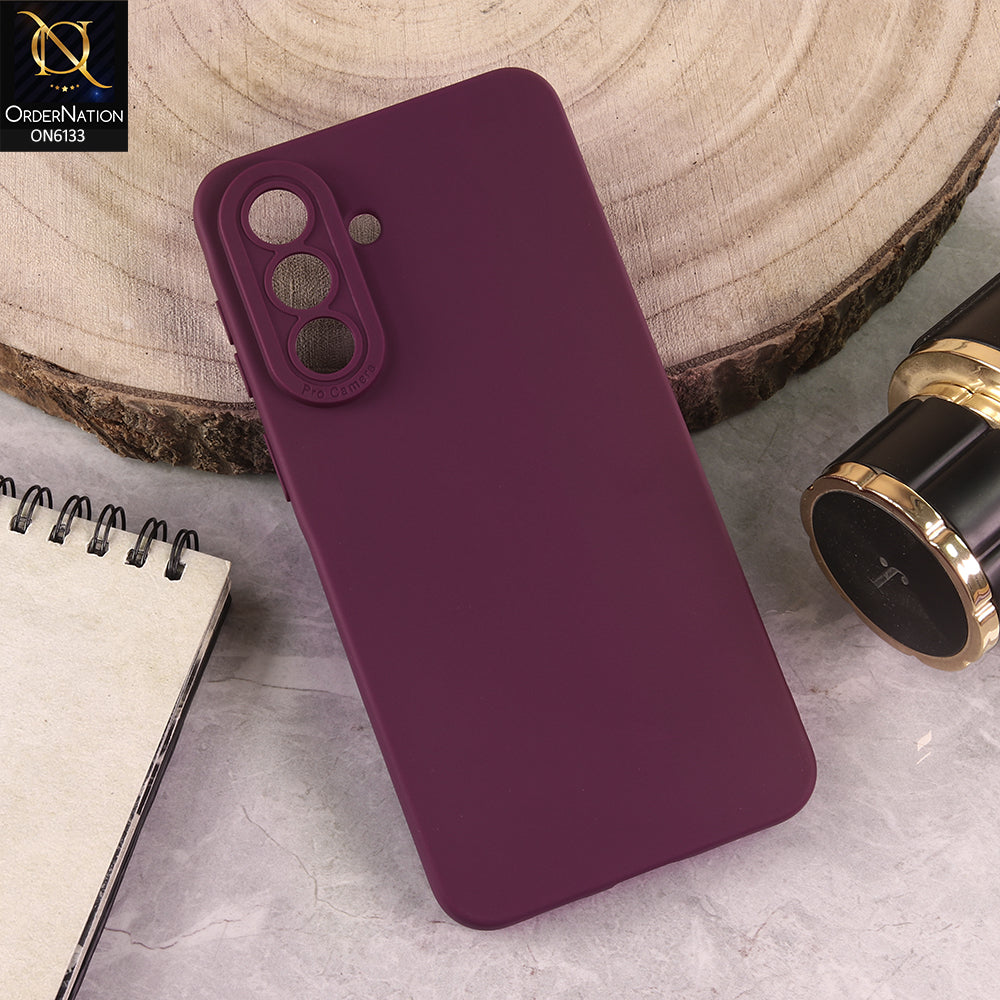 Samsung Galaxy A57 Cover - Maroon - Premium Liquid Silicone Phone Case with Camera Protection