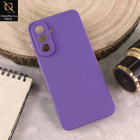 Samsung Galaxy A57 Cover - Purple - Premium Liquid Silicone Phone Case with Camera Protection