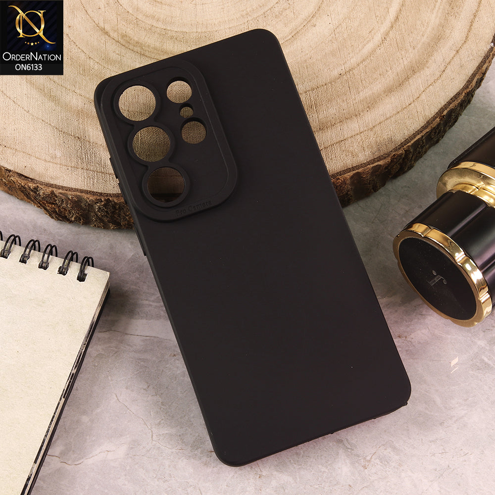 Samsung Galaxy S26 Ultra Cover - Black - Premium Liquid Silicone Phone Case with Camera Protection