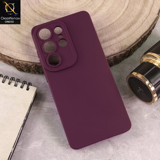 Samsung Galaxy S26 Ultra Cover - Maroon - Premium Liquid Silicone Phone Case with Camera Protection