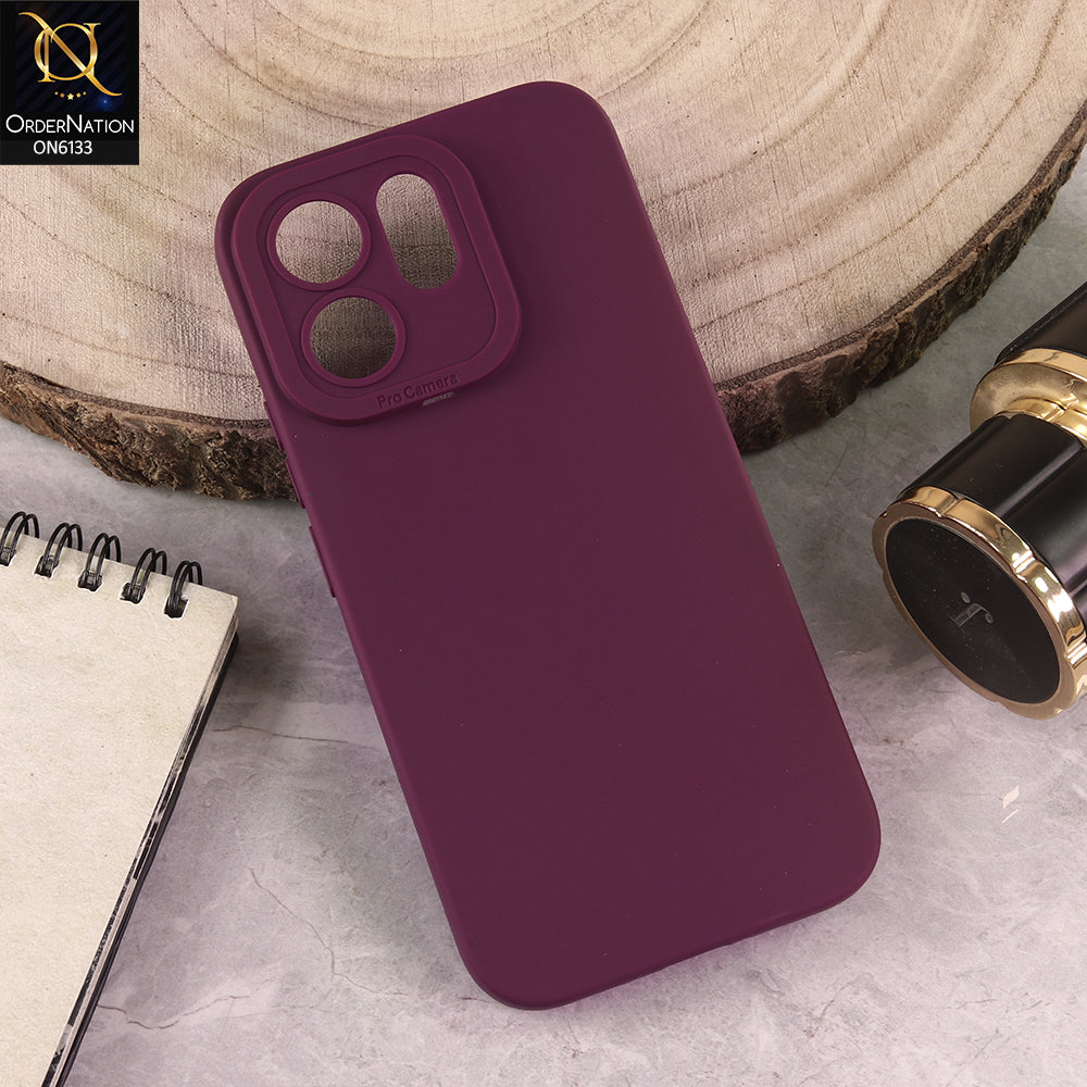 Vivo S50t Cover - Maroon - Premium Liquid Silicone Phone Case with Camera Protection