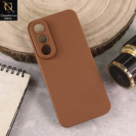 Vivo V70 FE Cover - Brown - Premium Liquid Silicone Phone Case with Camera Protection