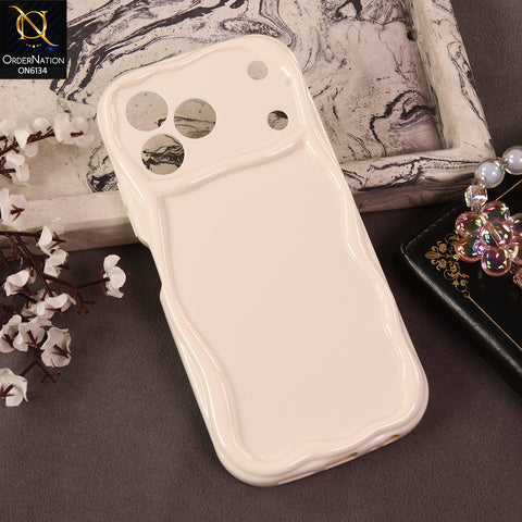 Tecno Spark 50 4G Cover - White - Premium Glossy Wavy Edge Protective Phone Case