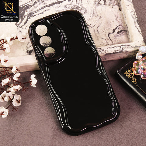 Infinix Note 60 Cover - Black - Premium Glossy Wavy Edge Protective Phone Case