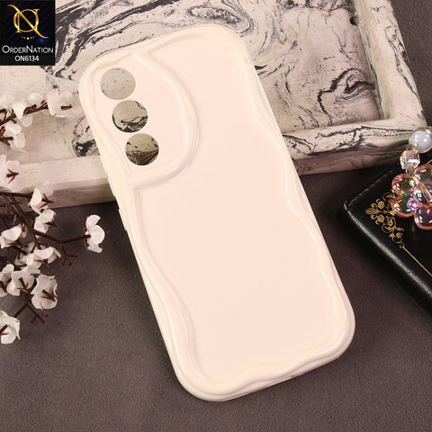 Vivo V70 FE Cover - White - Premium Glossy Wavy Edge Protective Phone Case
