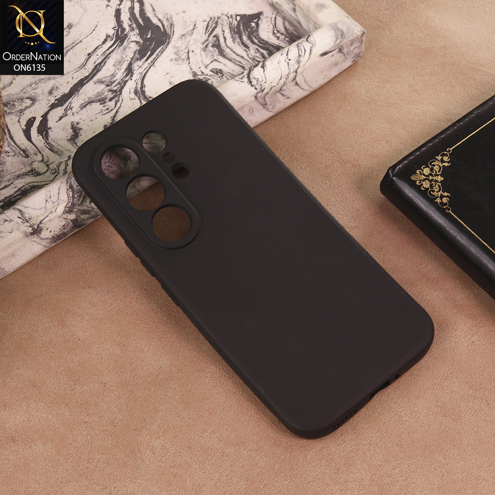 Tecno Camon 50 Ultra Cover - Black - New Premium Matte Black Silicon Cover – Sleek Protective Phone Case