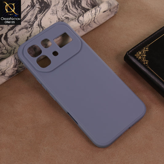 Infinix Note 60 Pro Cover - Gray - New Premium Matte Black Silicon Cover – Sleek Protective Phone Case