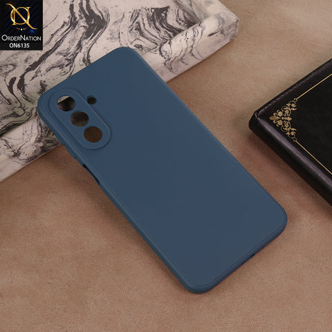 Samsung Galaxy A17 Cover - Blue - New Premium Matte Black Silicon Cover – Sleek Protective Phone Case