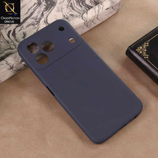 Tecno Spark 50 4G Cover - Blue - New Premium Matte Black Silicon Cover – Sleek Protective Phone Case