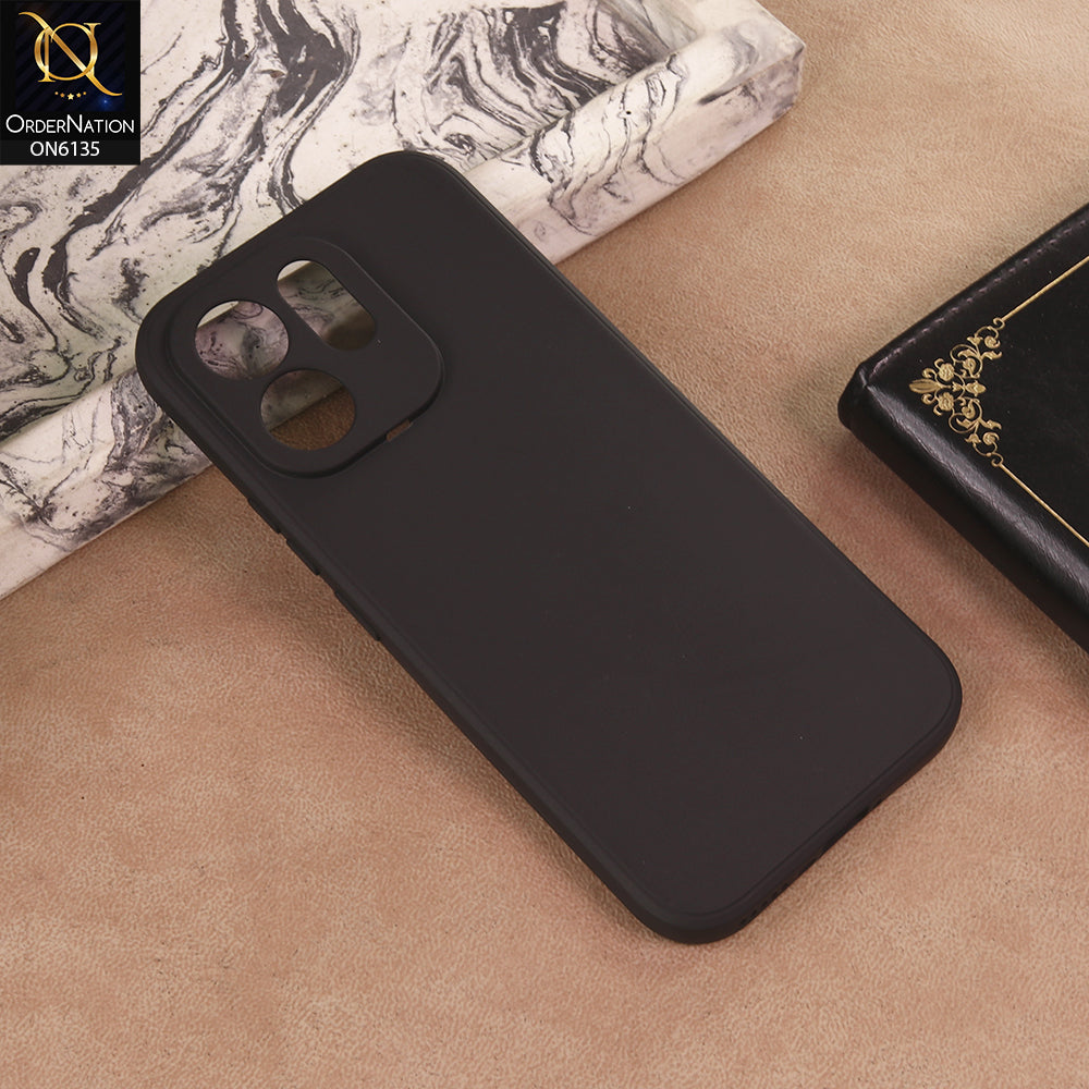 Vivo V70 Cover - Black - New Premium Matte Black Silicon Cover – Sleek Protective Phone Case