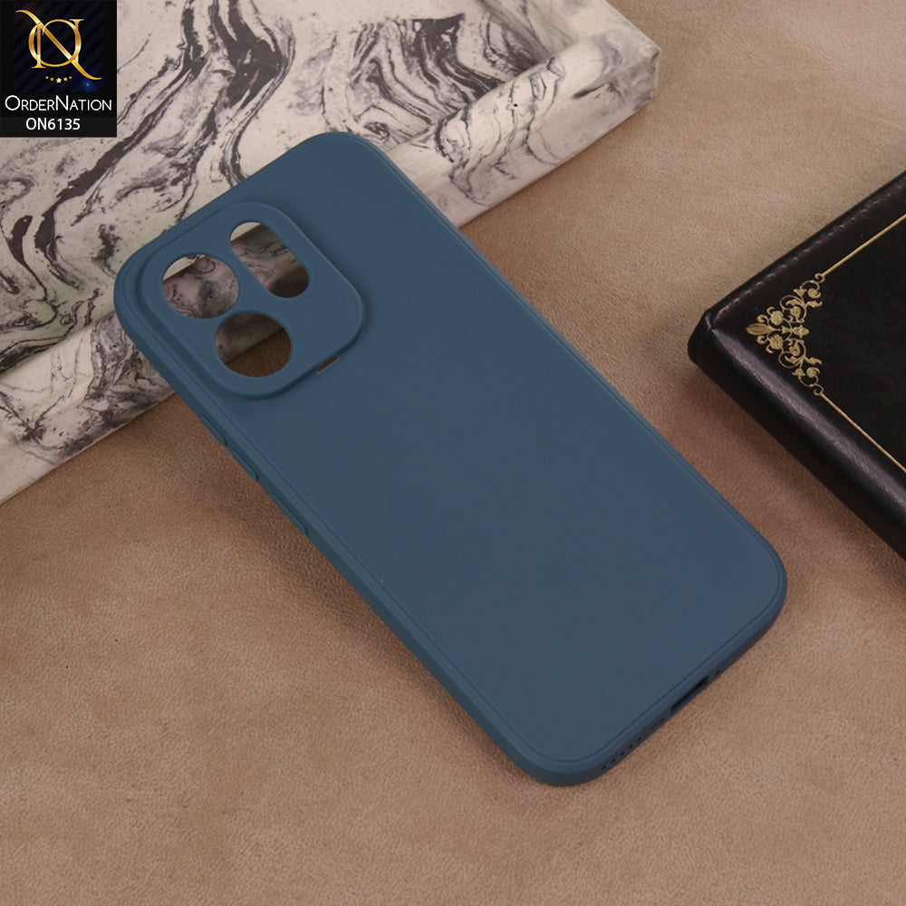 Vivo S50 Cover - Blue - New Premium Matte Black Silicon Cover – Sleek Protective Phone Case