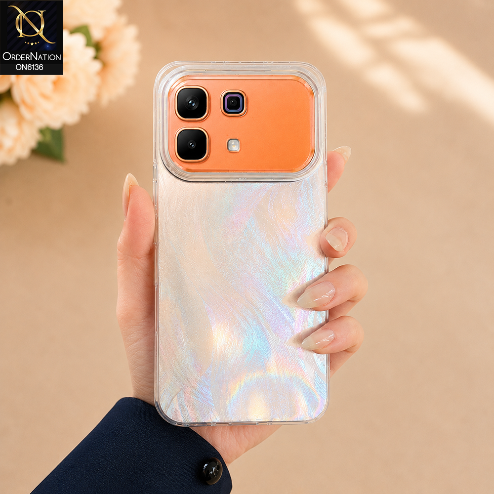 Infinix Note 60 Cover - Silver - Premium Iridescent Frosted Protective Phone Case