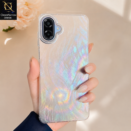 Samsung Galaxy M07 Cover - Silver - Premium Iridescent Frosted Protective Phone Case