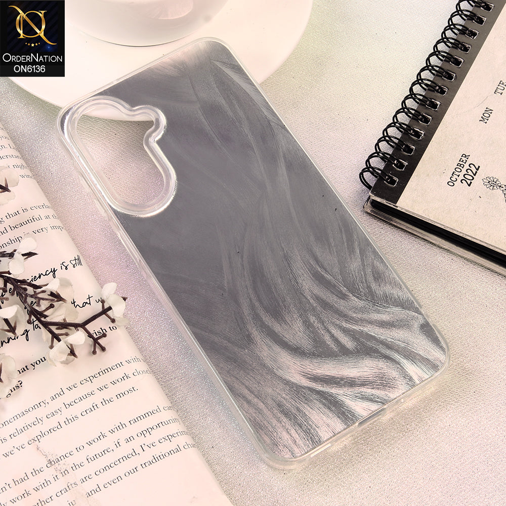Samsung Galaxy A17 Cover - Silver - Premium Iridescent Frosted Protective Phone Case