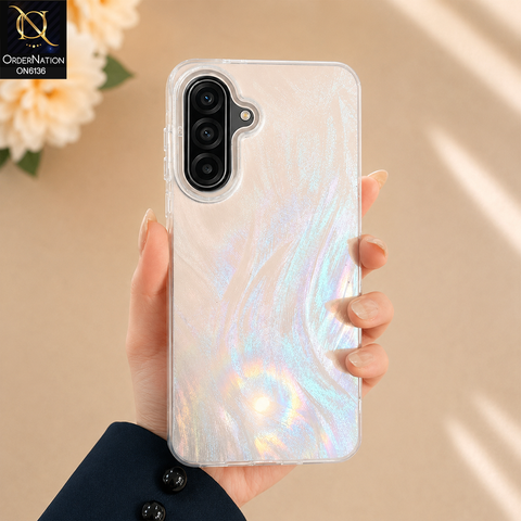 Samsung Galaxy A17 Cover - Silver - Premium Iridescent Frosted Protective Phone Case