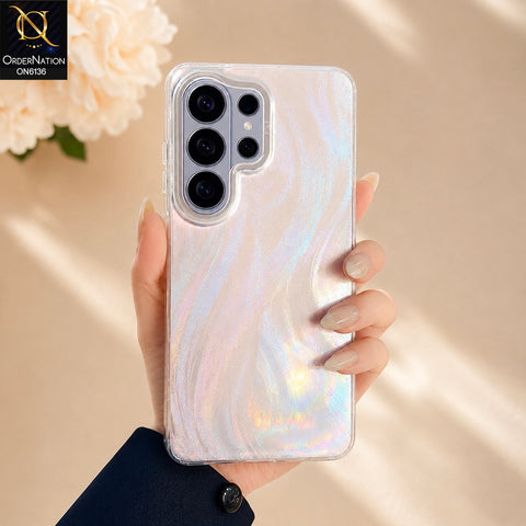 Samsung Galaxy S26 Ultra Cover - Silver - Premium Iridescent Frosted Protective Phone Case