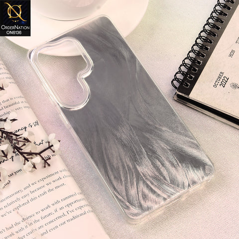 Samsung Galaxy S26 Ultra Cover - Silver - Premium Iridescent Frosted Protective Phone Case