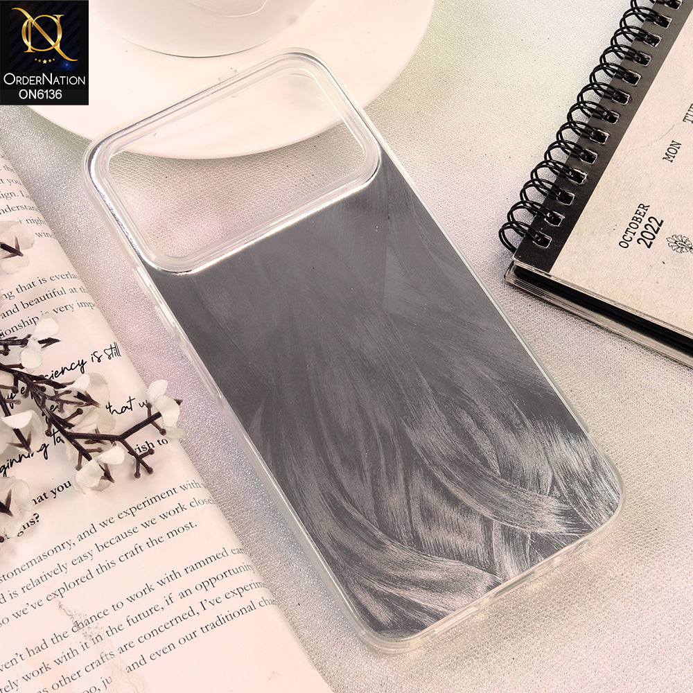 Tecno Spark 50 4G Cover - Silver - Premium Iridescent Frosted Protective Phone Case