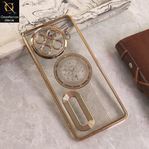 Tecno Spark 20 Pro Plus Cover - Golden - Electroplating Borders Logo Hole Camera Lens Protection Soft Silicone Case