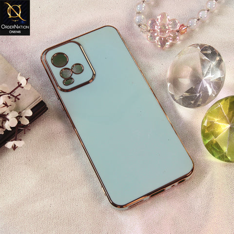 Vivo Y21a Cover - Sea Green - Premium Electroplated Shockproof Matte Protective Mobile Back Cover