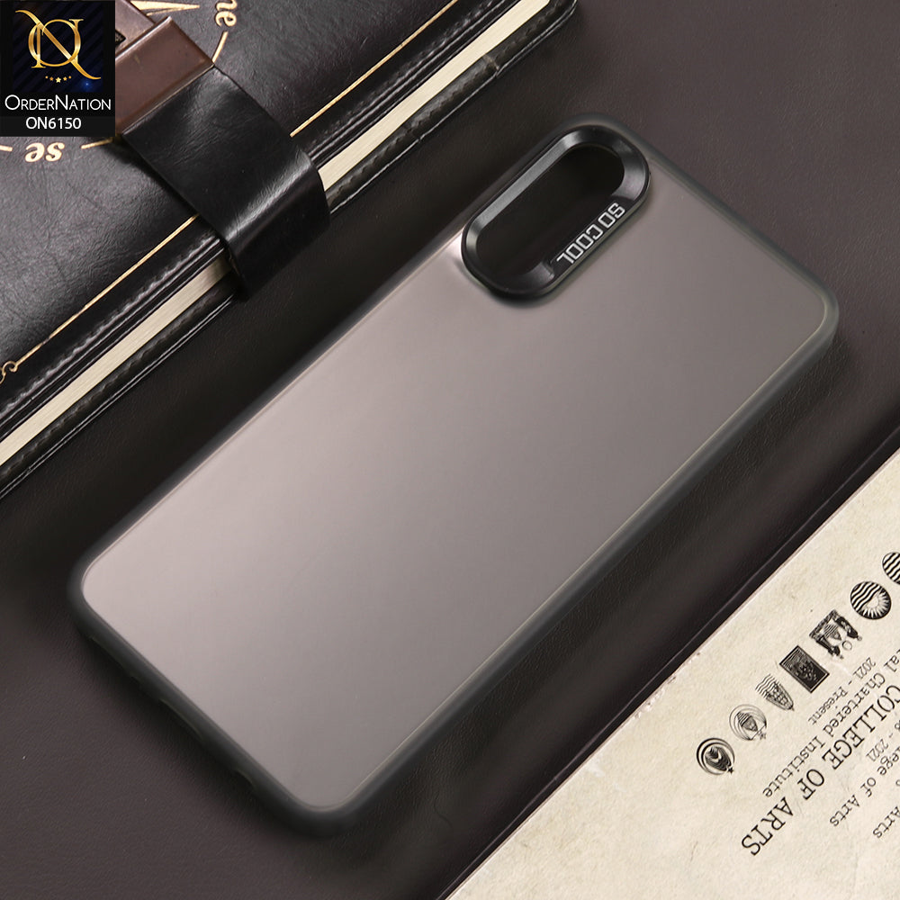 Samsung Galaxy A30s Cover - Gray - New Luxury Matte Metallic Bumper Case With Soft Borderes Protection