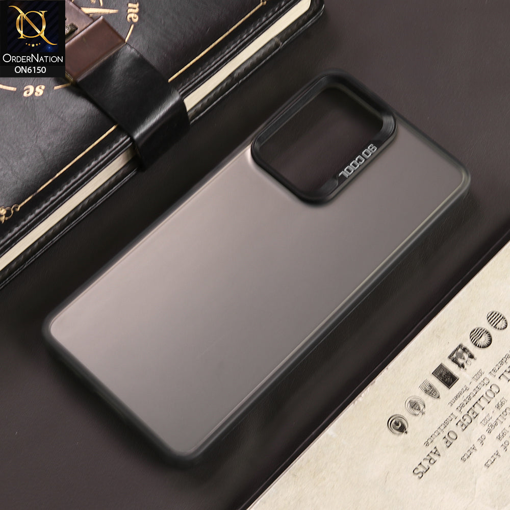 Oppo A36 Cover - Gray - New Luxury Matte Metallic Bumper Case With Soft Borderes Protection