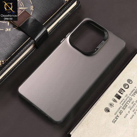 Tecno Camon 20 Cover - Gray - New Luxury Matte Metallic Bumper Case With Soft Borderes Protection