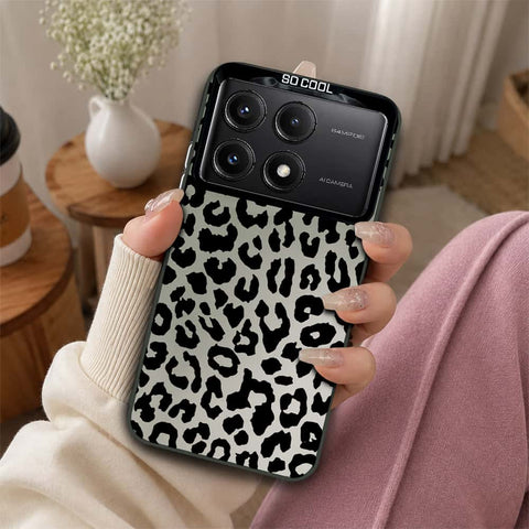 Xiaomi Poco X6 Pro Cover - Monochrome Mood Print Series - Lightweight Frosted Pearl Finish Anti-Fingerprint Shockproof Soft Borders Case