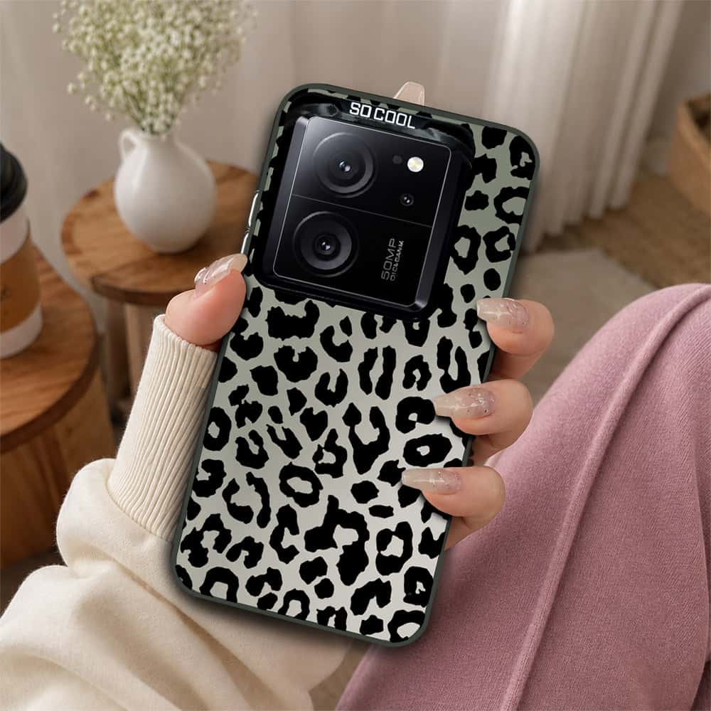 Xiaomi 13T Cover - Monochrome Mood Print Series - Lightweight Frosted Pearl Finish Anti-Fingerprint Shockproof Soft Borders Case