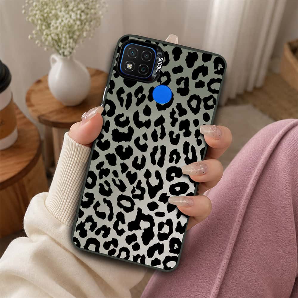 Xiaomi Redmi 9C Cover - Monochrome Mood Print Series - Lightweight Frosted Pearl Finish Anti-Fingerprint Shockproof Soft Borders Case